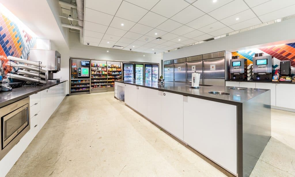 Small food area inside Fountainhead