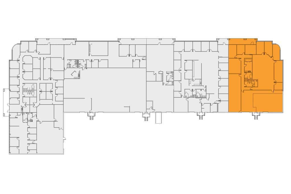 Site Plan of Building 100, Suite 190