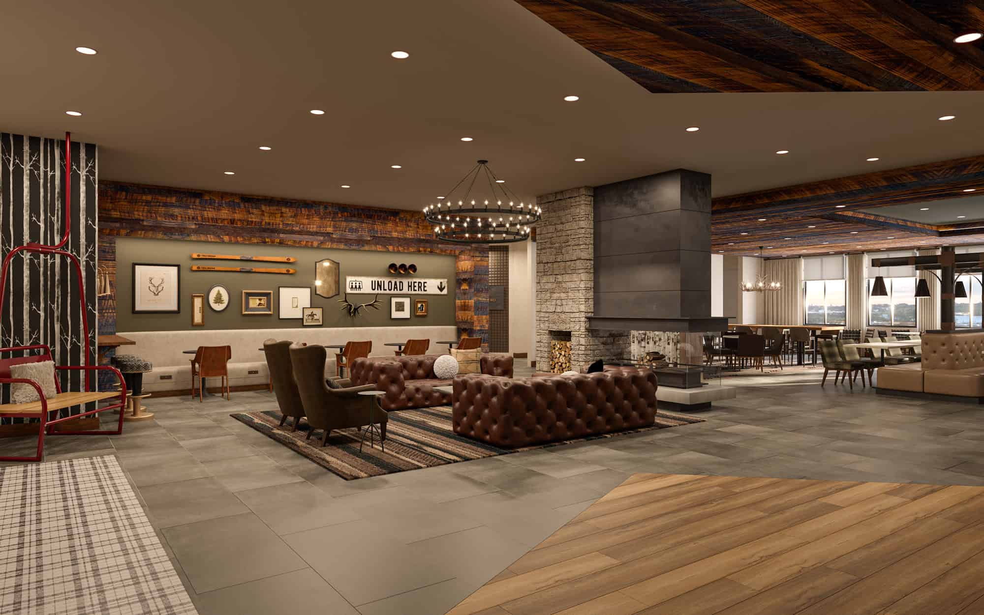 Steamboat Springs Hotel inside view.