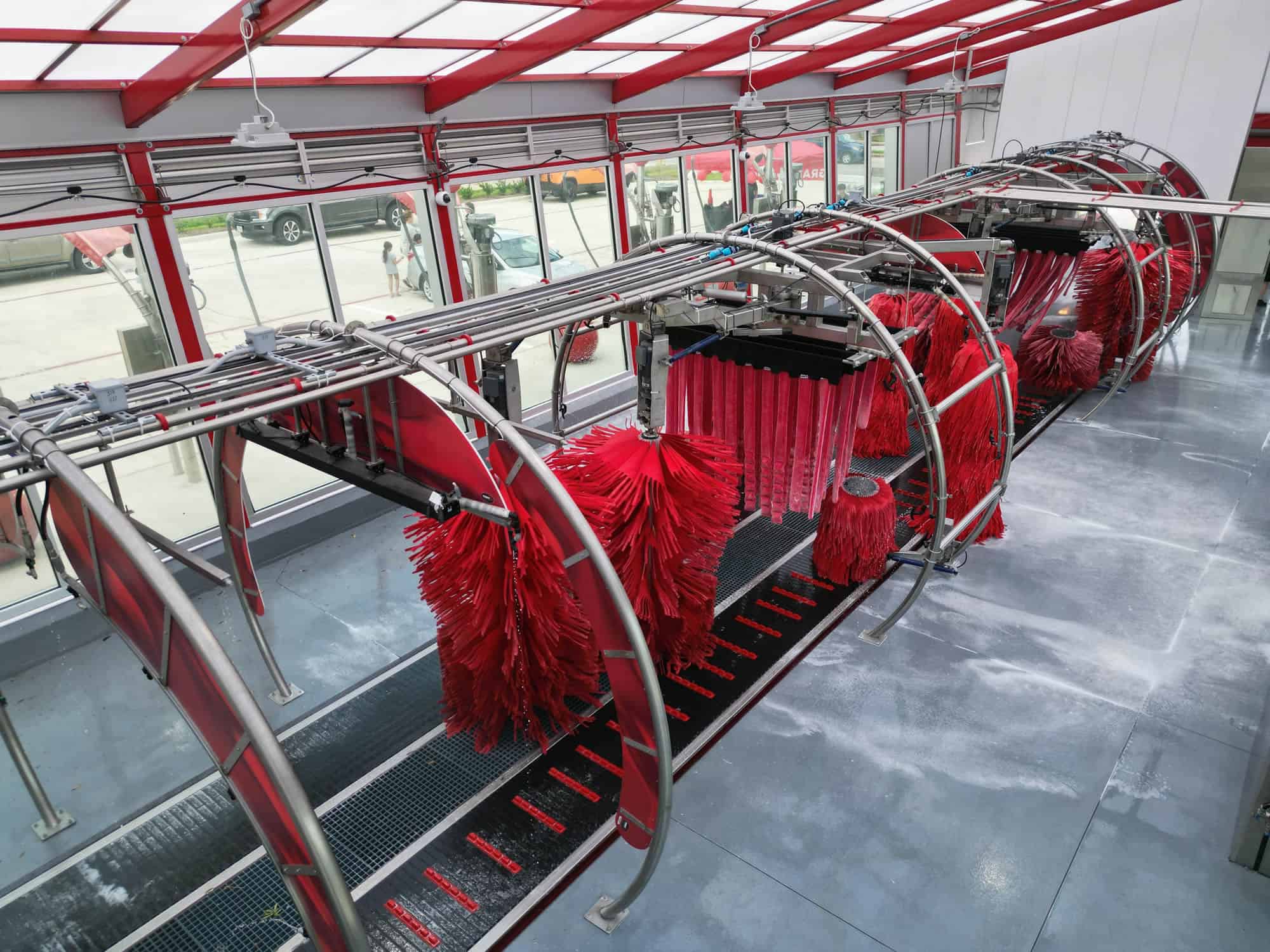 Inside view of Tommy's Express Car Wash's services